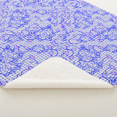 Blaues Luminous-Netz mit Blume 02b Offwhite BG Sherpadecke (3/4)