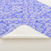 Blaues Luminous-Netz mit Blume 02b Offwhite BG Sherpadecke (3/4)