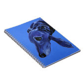 Blaues Lurcher-Notizbuch Notizblock (Rechte Seite)