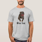 Blaues Lust Pitbull Shirt (Vorderseite)