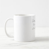 Blaues Mädchen mit blau-weißen Blumen Kaffeetasse (Links)