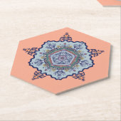 Blaues Mandala-Design Untersetzer (angewinkelt)