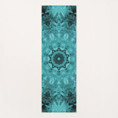 Blaues Mandala-Design Yogamatte (Vorderseite)