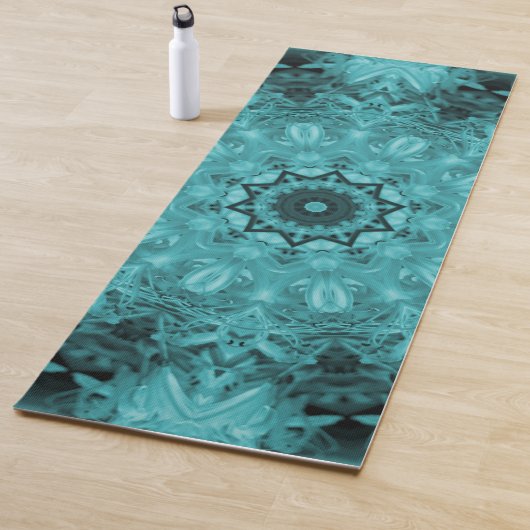 Blaues Mandala-Design Yogamatte (Beispiel)