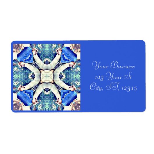 Blaues Mandala-Herz Muster Thunder_Cove (Vorne)