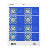 Blaues Mandala-Herz Muster Thunder_Cove (Vorne)