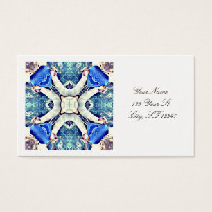 Blaues Mandala-Herz Muster Thunder_Cove