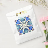 Blaues Mandala-Herz Muster Thunder_Cove Geschenktütchen (Versiegelt)