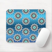 Blaues Mandala-Mauspad Mousepad (Mit Mouse)