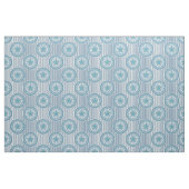 Blaues Mandala-Muster auf gestreiftem Hintergrund Stoff (Fat Quarter (45,7 x 55,9 cm))