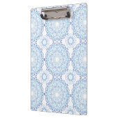 Blaues Mandala-Muster-Clip-Board Klemmbrett (Links)