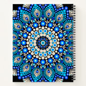Blaues Mandala-Muster-Schürze Boho-Blumen-Dekor  Notizblock (Rückseite)