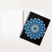 Blaues Mandala-Muster-Schürze Boho-Blumen-Dekor Planer (Anzeige)