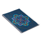 Blaues Mandala-Spiralheft Notizblock (Rechte Seite)