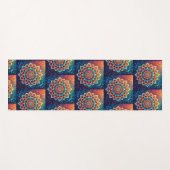 Blaues Mandala  Yogamatte (Vorderseite (Horizontal))