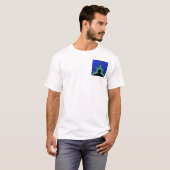 Blaues Mandelbrot T-Shirt (Vorne ganz)