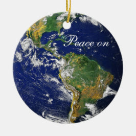Blaues Marble_Peace auf Earth_Goodwill zu allen Keramikornament