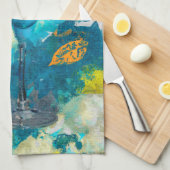 Blaues Margarita-Bar-Tuch Handtuch (Viertel Falte)