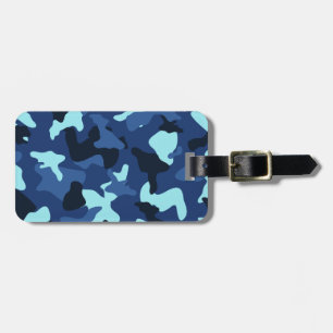 Blaues Marine-Armee-Tarnmuster Gepäckanhänger