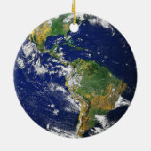 Blaues Marmormedaillonhalskettenandenken Keramikornament (Hinten)