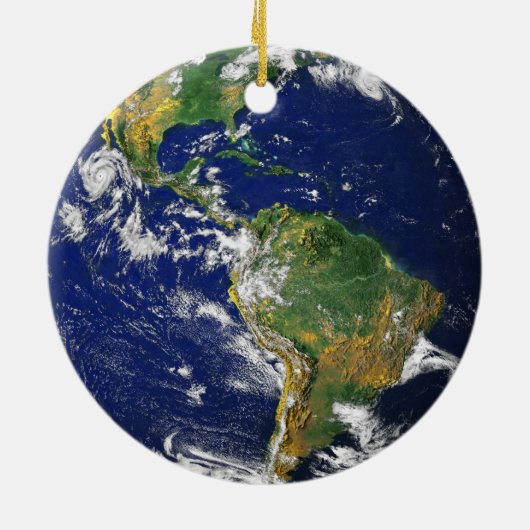 Blaues Marmormedaillonhalskettenandenken Keramikornament (Hinten)