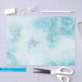 blaues Marmorpapier Seidenpapier (Handwerk)