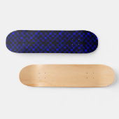 Blaues Marmorschachbrett Skateboard (Horizontal)