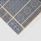 Blaues marokkanisches Dekopapier Seidenpapier (Ausschnitt)