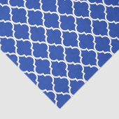 Blaues marokkanisches Gittermuster Seidenpapier (Ausschnitt)