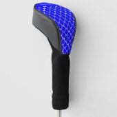 Blaues marokkanisches Musterdesign Golf Headcover (angewinkelt)