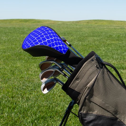 Blaues marokkanisches Musterdesign Golf Headcover (In SItu)