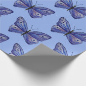 blaues Matte Wrapping Paper, 30 x 2,5 m Geschenkpapier (Ecke)