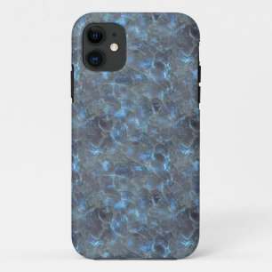 Blaues Mattiertes Glas Case-Mate iPhone Hülle
