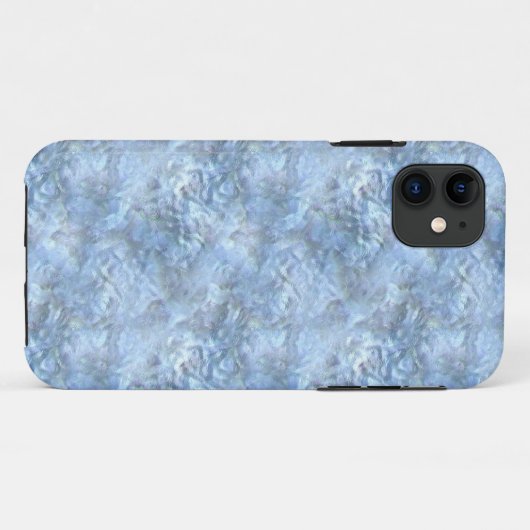 Blaues Mattiertes Glas Case-Mate iPhone Hülle (Rückseite (Horizontal))