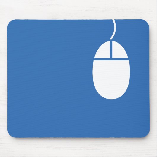 blaues Mäuseikone mousepad (Vorne)