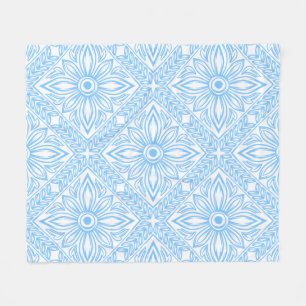 Blaues mediterranes italienisches Fliesen-Dekorati Fleecedecke