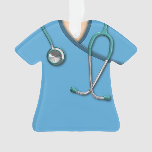 Blaues medizinisches scheuert sich ornament (Vorderseite)