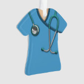 Blaues medizinisches scheuert sich ornament (Vorderseite)