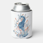 Blaues Meer am Strand, fünfzig und wunderbarer Geb Dosenkühler (Kanne Rückseite)