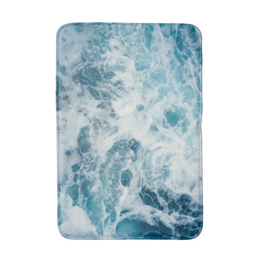 Blaues Meer Badematte (Vorderseite Vertikal)