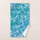 Blaues Meer Badhandtuch Set (Handtuch)