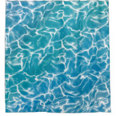 Blaues Meer Duschvorhang (Vorderseite)