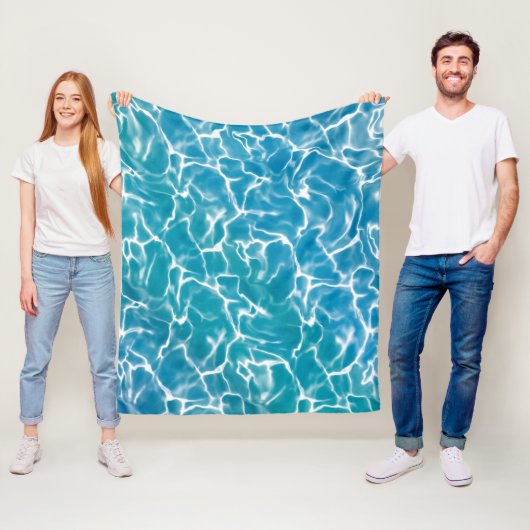 Blaues Meer* Fleecedecke (Beispiel)