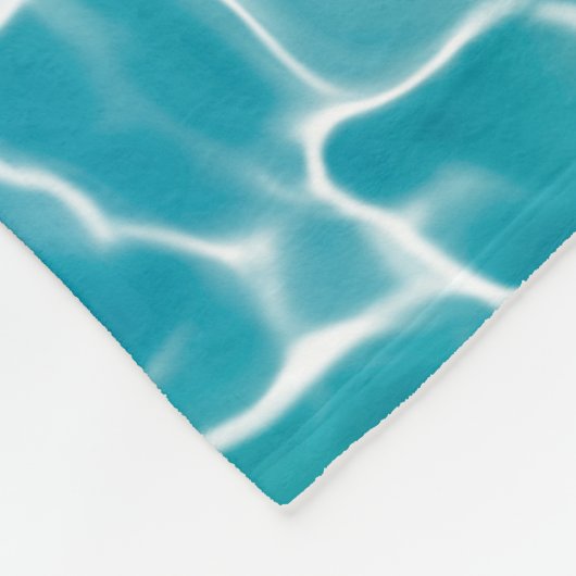 Blaues Meer* Fleecedecke (Ecke)