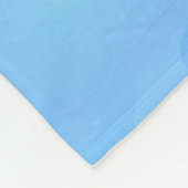 Blaues Meer Fleecedecke (Ecke)