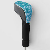 Blaues Meer Golf Headcover (angewinkelt)