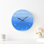 Blaues Meer Große Wanduhr (Zuhause)