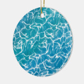 Blaues Meer* Keramik Ornament (Links)