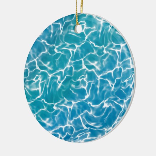Blaues Meer* Keramik Ornament (Links)