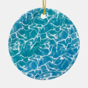 Blaues Meer Keramik Ornament